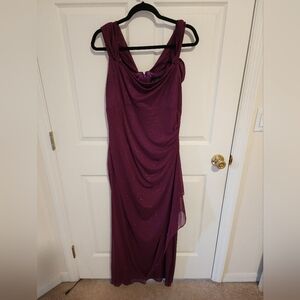 Purple Sparkle Evening Prom Gown Dress Sz 14
